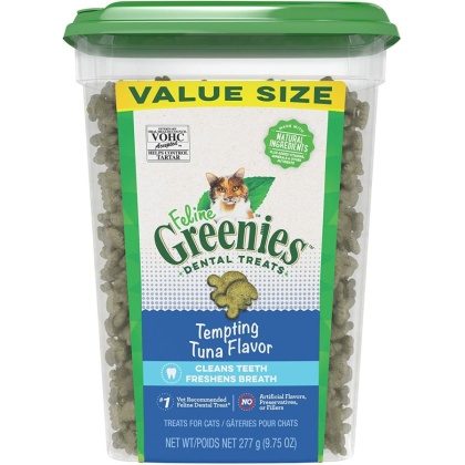 Greenies Feline Dental Treats Tempting Tuna Flavor