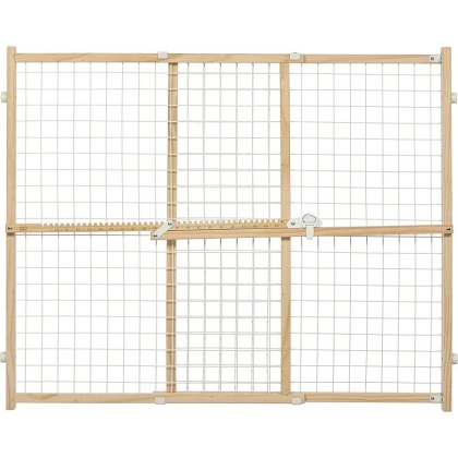 MidWest Wire Mesh Wood Presuure Mount Pet Safety Gate