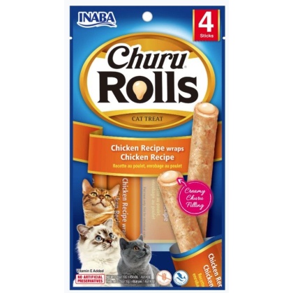 Inaba Churu Rolls Cat Treat Chicken Recipe wraps Chicken Recipe