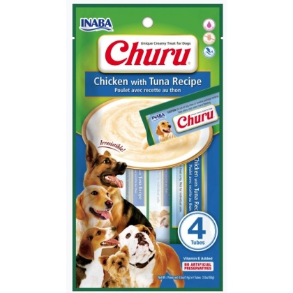 Inaba Churu Chicken with Tuna Recipe Creamy Dog Treat