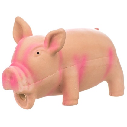 Rascals Latex Grunting Pig Dog Toy - Pink