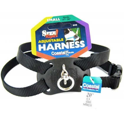 Coastal Pet Size Right Nylon Adjustable Harness - Black