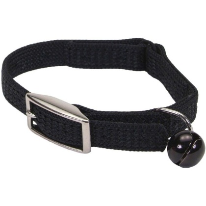 Coastal Pet Sassy Snagproof Nylon Safety Cat Collar Black