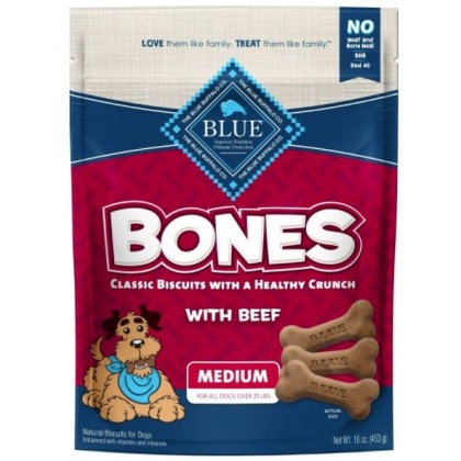 Blue Buffalo Classic Bone Biscuits with Beef Medium