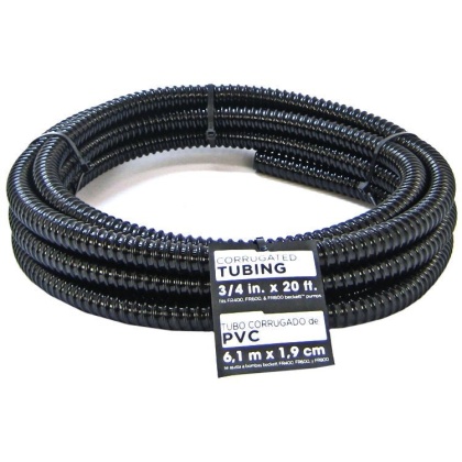 Beckett Pond Corrugated Tubing - Black