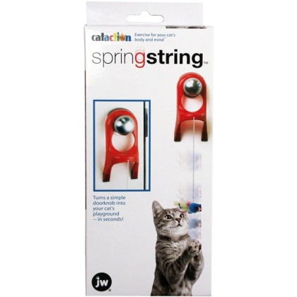 JW Pet Springstring Feathered Mouse Interactive Cat Toy