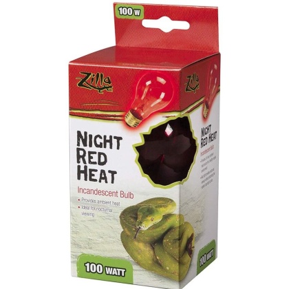 Zilla Incandescent Night Red Heat Bulb for Reptiles