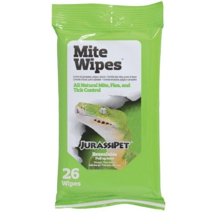 JurassiPet MiteWipes All Natural Mite, Flea and Tick Control