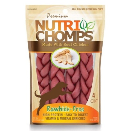 Premium Nutri Chomps Chicken Flavor Braids