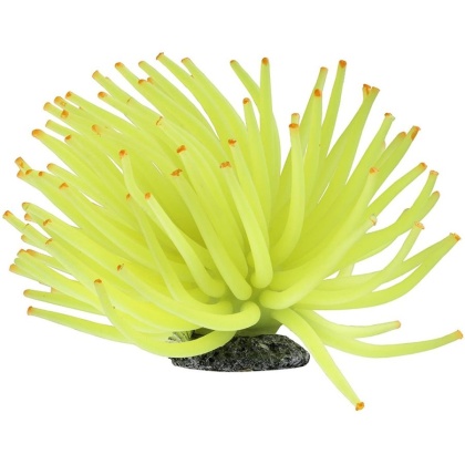 GloFish Yellow Anemone Aquarium Ornament