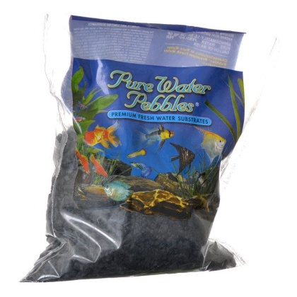 Pure Water Pebbles Aquarium Gravel - Jet Black