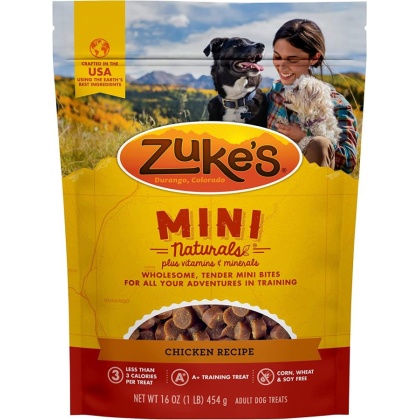 Zukes Mini Naturals Dog Treat - Roasted Chicken Recipe