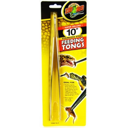 Zoo Med Feeding Tongs - Stainless Steel