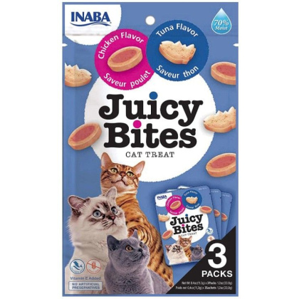 Inaba Juicy Bites Cat Treat Tuna and Chicken Flavor