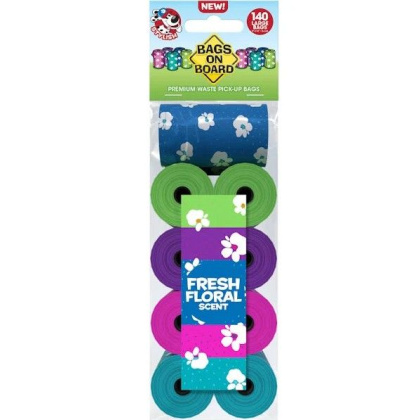 Bags on Board Floral Scented Wast Pick-Up Bags